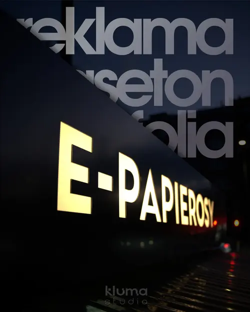 Przykład realizacji reklamy zewnętrznej - kaseton reklamowy