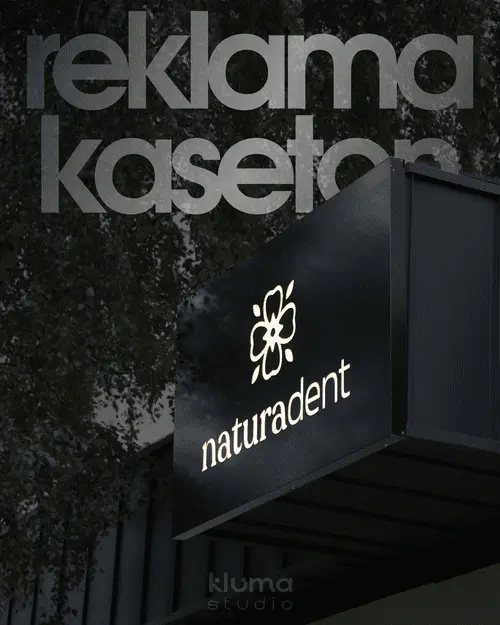 Przykład realizacji reklamy zewnętrznej - szyld semaforowy